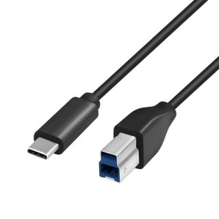 Cablu USB 3.2 type C la USB-B T-T 1m Negru, Logilink CU0162