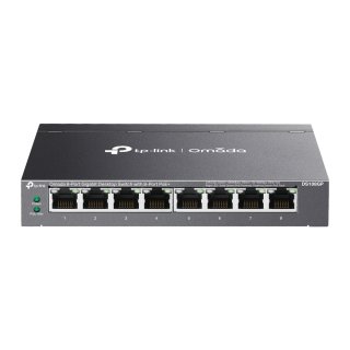 Switch 8 porturi Gigabit Unmanaged Omada (din care 8 x PoE+), TP-LINK DS108GP