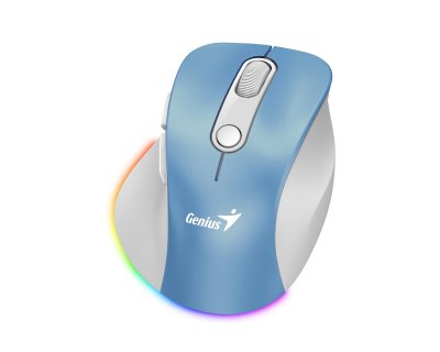 Mouse wireless/bluetooth Ergo 9000S Albastru, Genius