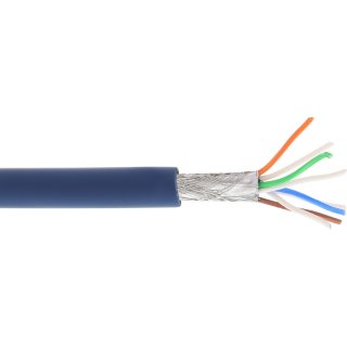 Rola 100m cablu de retea RJ45 Cat. 6A S/FTP PiMF Blue, InLine IL76899B
