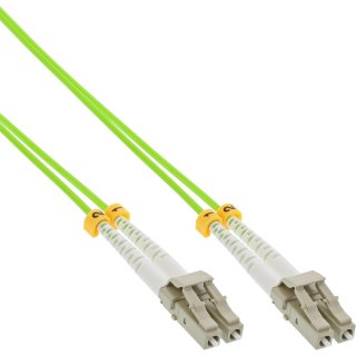 Cablu fibra optica Duplex Multimode LC-LC OM5 0.5m, InLine IL88544Q
