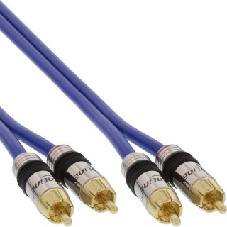Cablu audio Premium 2 x RCA - 2 x RCA 10m, InLine IL89710P