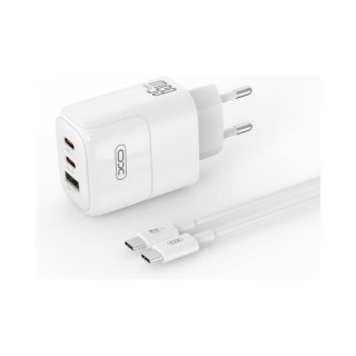 Incarcator priza 2 x USB-C + 1 x USB-A 65W Alb, L139
