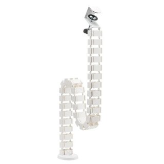 Organizator cabluri/canal cablu inaltime reglabila 1.3mx129mm Alb, Logilink KAB0093