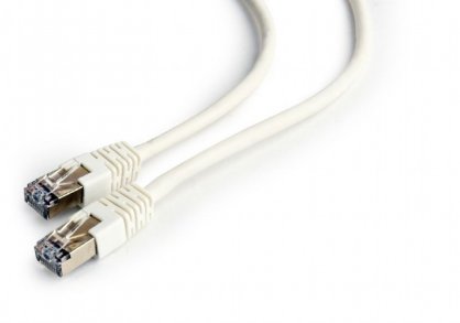 Cablu de retea RJ45 FTP Cat.6 0.5m Alb, Gembird PP6-0.5M/W