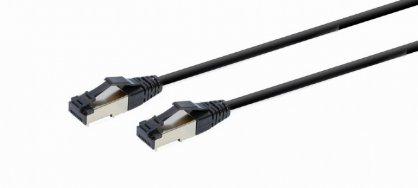 Cablu de retea RJ45 S/FTP Cat. 8 LSZH 2m Negru, Gembird PP8-LSZHCU-BK-2M