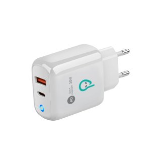 Incarcator priza 1 x USB-A + 1 x USB type C 35W, Spacer SPAR-DUOQ-02