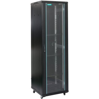 Cabinet de podea 19" 22U 600x800mm Flatpack (dezasamblat) sarcina max. 1000Kg, Spacer SPCN-22U-800-BK-03