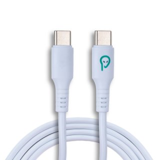 Cablu USB 2.0 type C T-T 1.8m Alb, Spacer SPDC-TYPEC-TYPEC-PVC-W-1.8