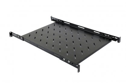 Raft fix 1U pentru rack 19" adancime 300mm, Spacer SPSF-1U300HE-BK-03