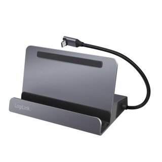 Docking station USB 3.2 Gen1 type C la HDMI/3 x USB-A/Gigabit PD 100W + stand, Logilink UA0408