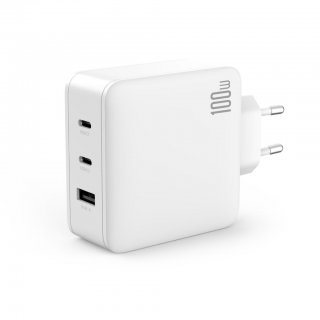 Incarcator priza USB-A + 2 x USB-C GaN 100W Alb, XO CE14