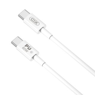 Cablu USB 2.0 type C la USB type C 60W 1m Alb, XO NB-Q190A