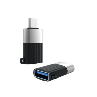 Adaptor USB 2.0-A la USB type C M-T pentru breloc, XO NB149-F