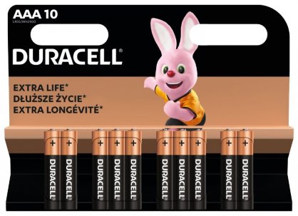 Set 10 buc baterie alcalina MN2400 AAA LR3, Duracell