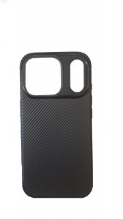 Husa pentru iPhone 17 Pro Max TPU Carbon Black, TFO