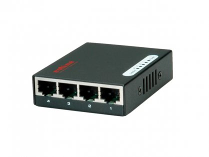 Switch Ethernet 4 porturi Gigabit, Roline 21.14.3514