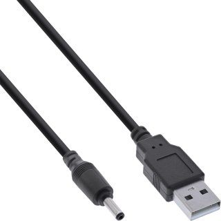 Cablu alimentare USB la DC 3.5x1.35mm 1m, InLine IL26806A
