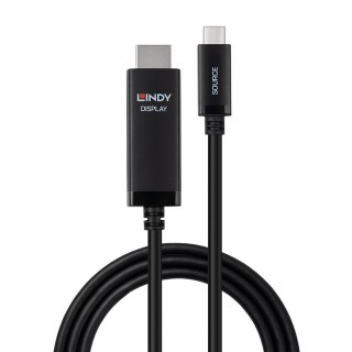 Cablu USB type C la HDMI 8K60Hz/4K144Hz T-T 1m Negru, Lindy L43433
