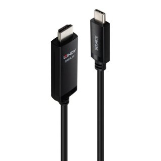 Cablu USB Type C la HDMI 8K60Hz/4K144Hz T-T 3m, Lindy L43435