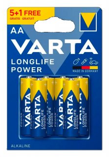Set 6 buc baterie alcalina AA/LR6 Varta Longlife