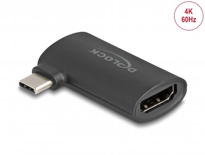 Adaptor USB type C la HDMI 4K60Hz T-M unghi 90 grade, Delock 64289