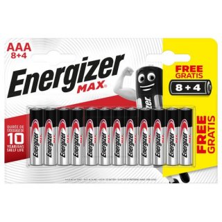 Set 12 buc baterie alcalina AAA MAX, ENERGIZER E301317800