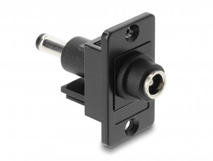 Modul alimentare DC 5.5 x 2.5 mm M-T montare panou, Delock 91121