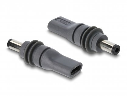Adaptor USB Type C la DC 5.5 x 2.1 mm M-T compatibil cu Starlink Mini, Delock 91827