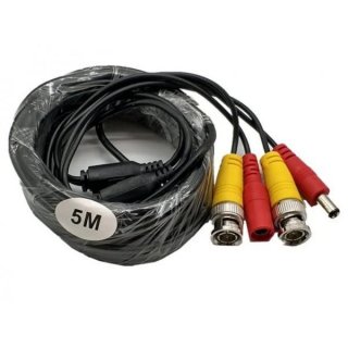 Cablu video BNC 4K cu alimentare 5m, BD-5-4K