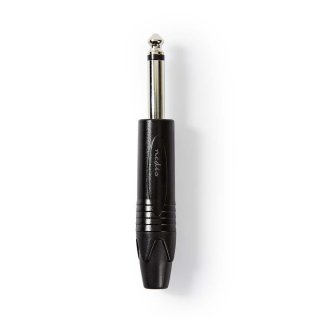 Conector audio jack mono 6.35mm tata, Nedis COTP23900BK