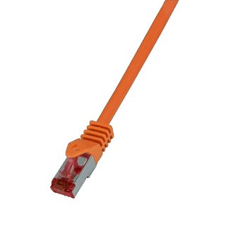 Cablu de retea RJ45 SFTP cat6 LSOH 10m Orange, Logilink CQ2098S