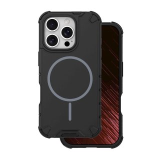 Husa pentru iPhone 15 Pro Defender 2in1 compatibil MagSafe PC/TPU Negru, TFO