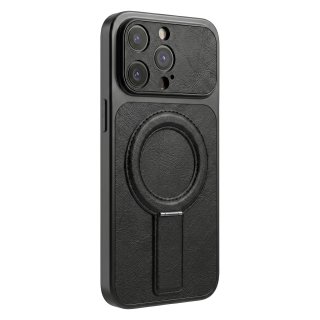 Husa pentru iPhone 15 Pro compatibil MagSafe PC/TPU Negru, TFO Luxgrip Mag