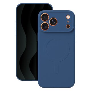 Husa pentru iPhone 17 Pro Max/iPhone 18 Pro Max compatibil MagSafe Navy Blue, TFO Simple Color Mag