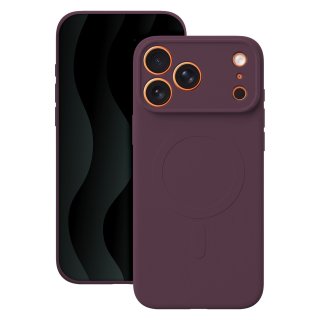 Husa pentru iPhone 17 Pro/iPhone 18 Pro compatibil MagSafe Dark Cherry, TFO Simple Color Mag
