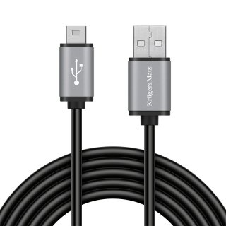 Cablu mini USB-B 2.0 la USB-A 1m Negru, KM1241
