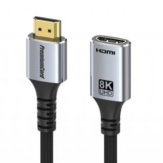 Cablu prelungitor HDMI 8K60Hz/4K120Hz T-M 0.5m brodat, kphdmfa005
