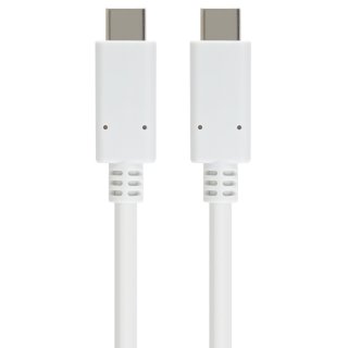 Cablu USB 3.2 type C la USB type C T-T 1m Alb, ku31cc1w