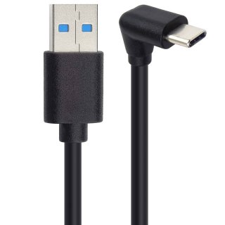 Cablu USB-A 3.2 la USB type C drept/unghi 3m, ku31cze3bk