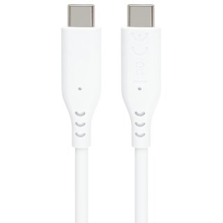 Cablu USB 2.0 type C 60W T-T 1.5m silicon Alb, ku31sa15w
