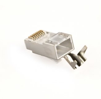 Set 10 buc conector RJ45 ecranat pass-through CAT7, Gembird LC-PTF7-01/10