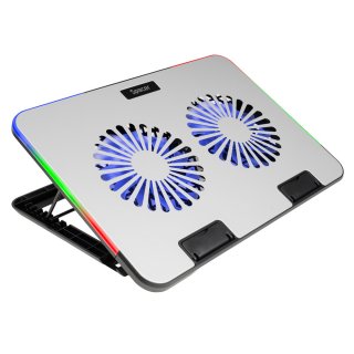Stand notebook 17" Gaming 2 x 125mm LED, Spacer SPNS-Gaming-2F-02
