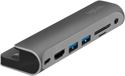 Docking station USB 3.2 Gen1 type C la HDMI 4K60Hz/2xUSB-A pentru iPad Air/iPad mini/iPad Pro cu PD 60W, Logilink UA0385
