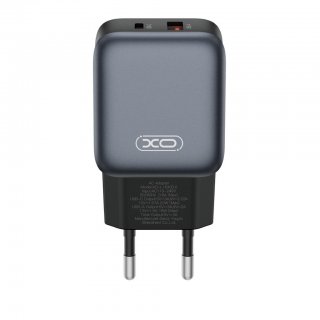 Incarcator priza USB-A + USB-C 20W Negru, XO L154